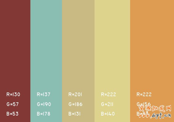 最舒服的顏色搭配值，很有用哦，特別是做設(shè)計(jì)的！！