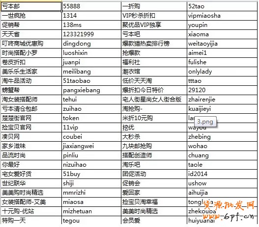官方保留的淘寶U站名單資源 3