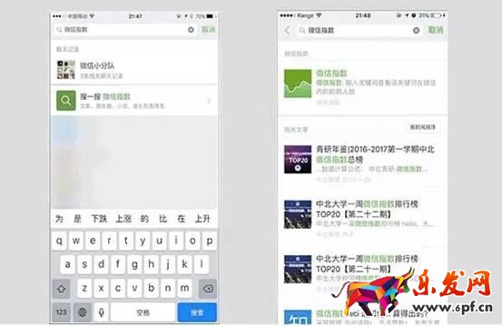 微信公眾號指數(shù)查詢