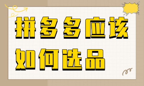拼多多應(yīng)該如何選品？有哪些選品技巧？
